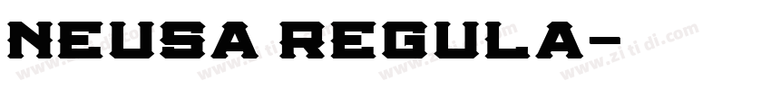 Neusa regula字体转换